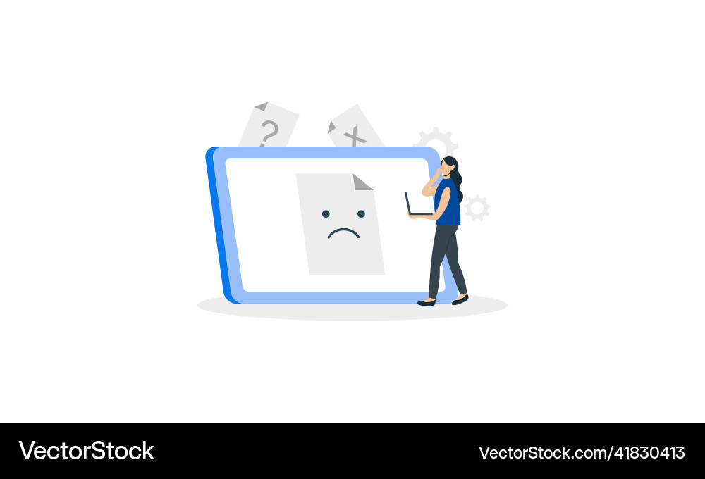 No data empty concept No data empty concept Vector Image