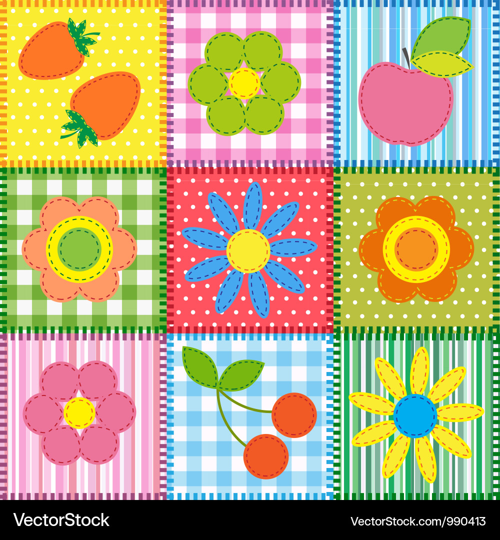 Patchwork vector image