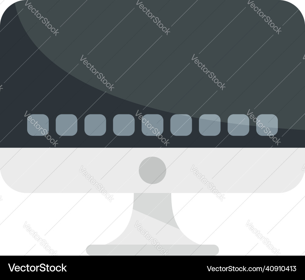 Pc operating system icon flat isolated Pc operating system icon flat isolated vector image