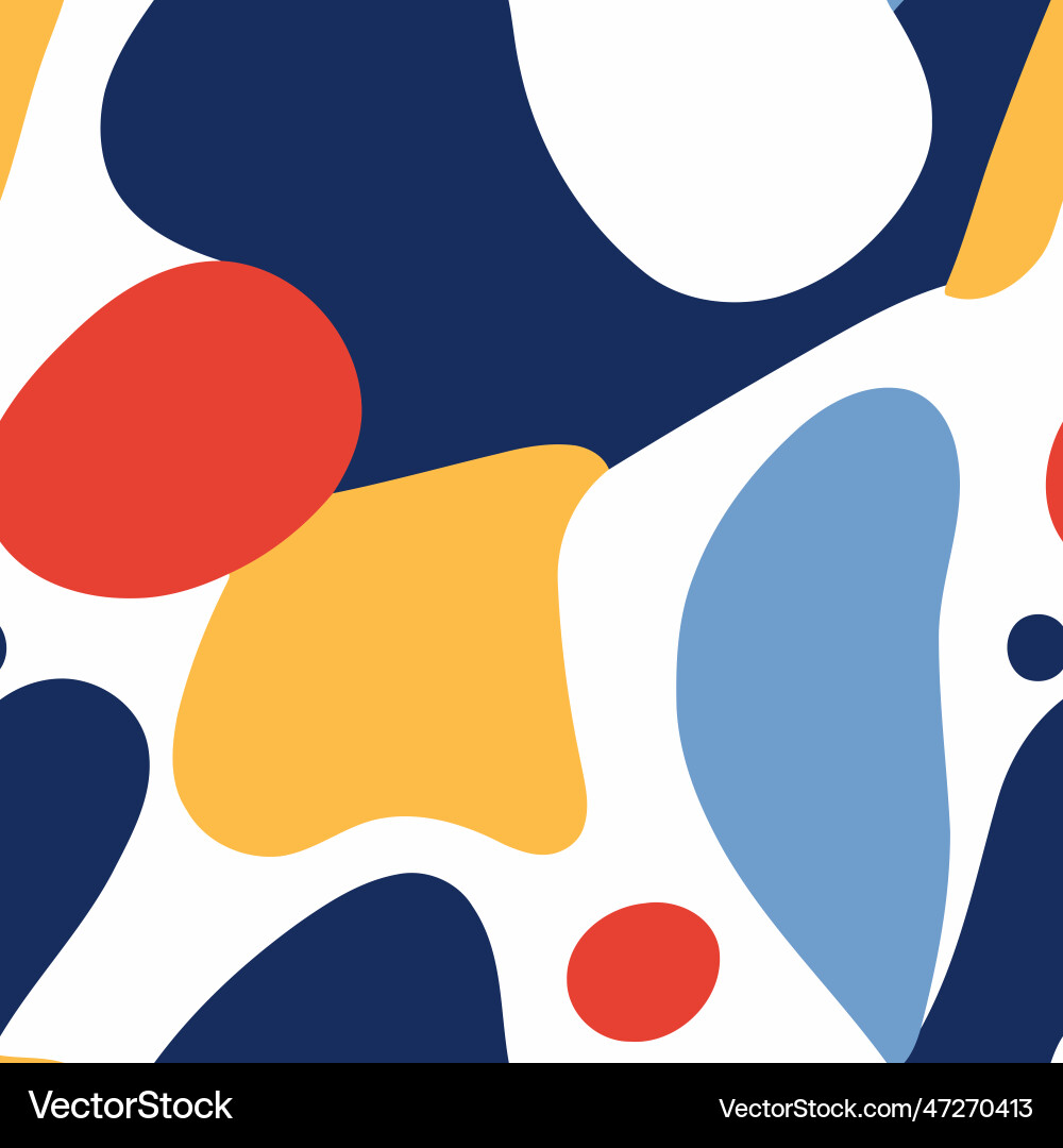 Seamless pattern with abstract shapes in memphis Seamless pattern with abstract shapes in memphis vector image