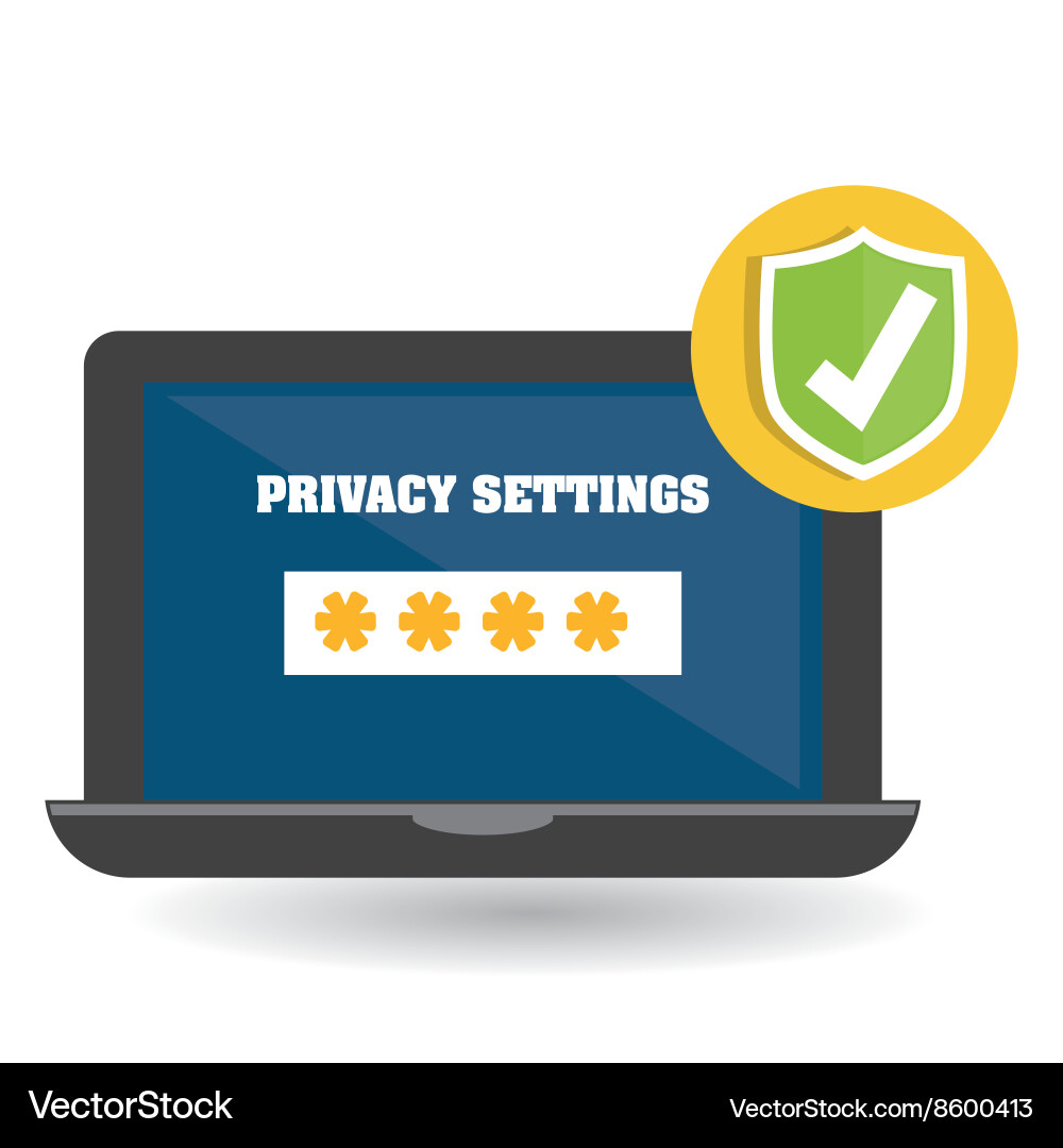 Security system design technology vector image