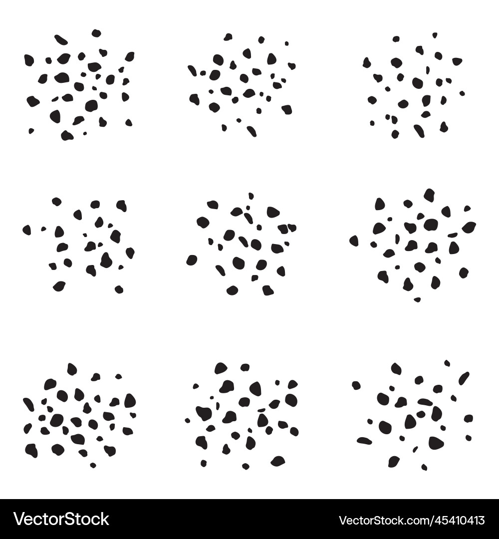 Set of round blob isolated for decoration Set of round blob isolated for decoration vector image