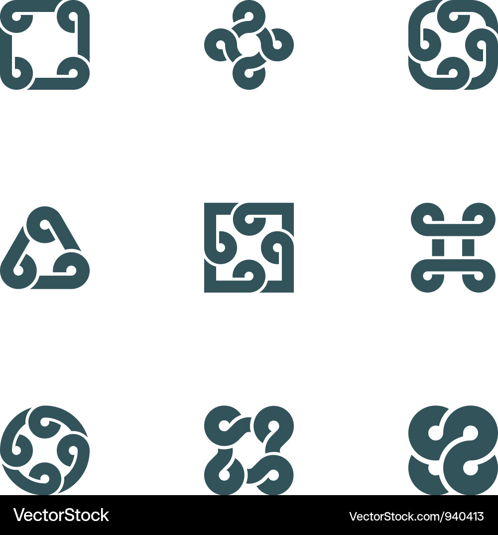 Simple design elements vector image