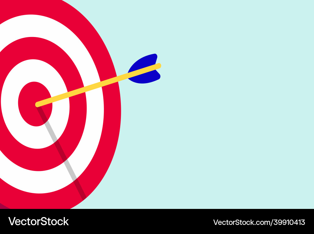 Target icon aim desk isolated on light blue Target icon aim desk isolated on light blue vector image