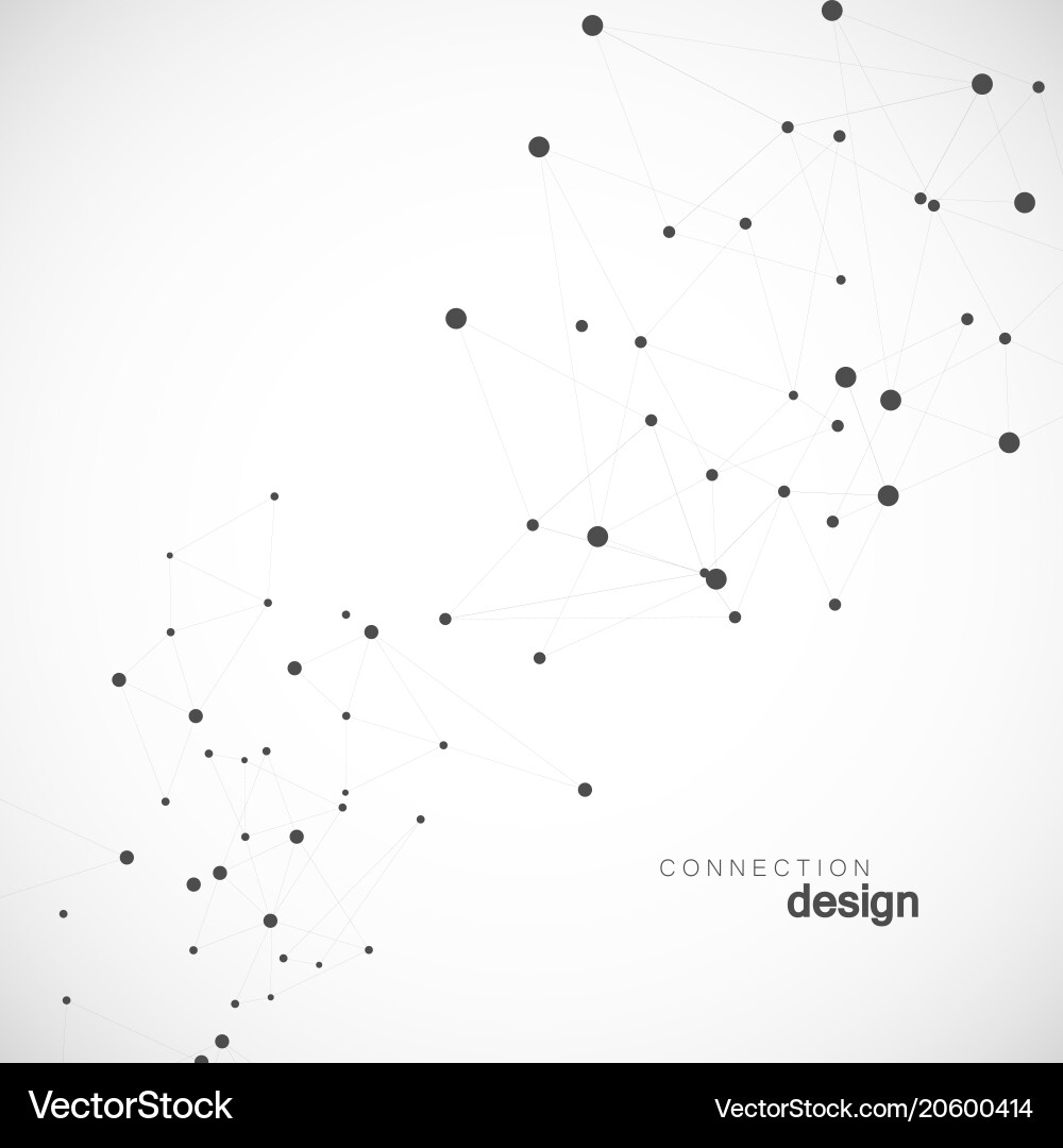 Abstract technology structure network Vector Image