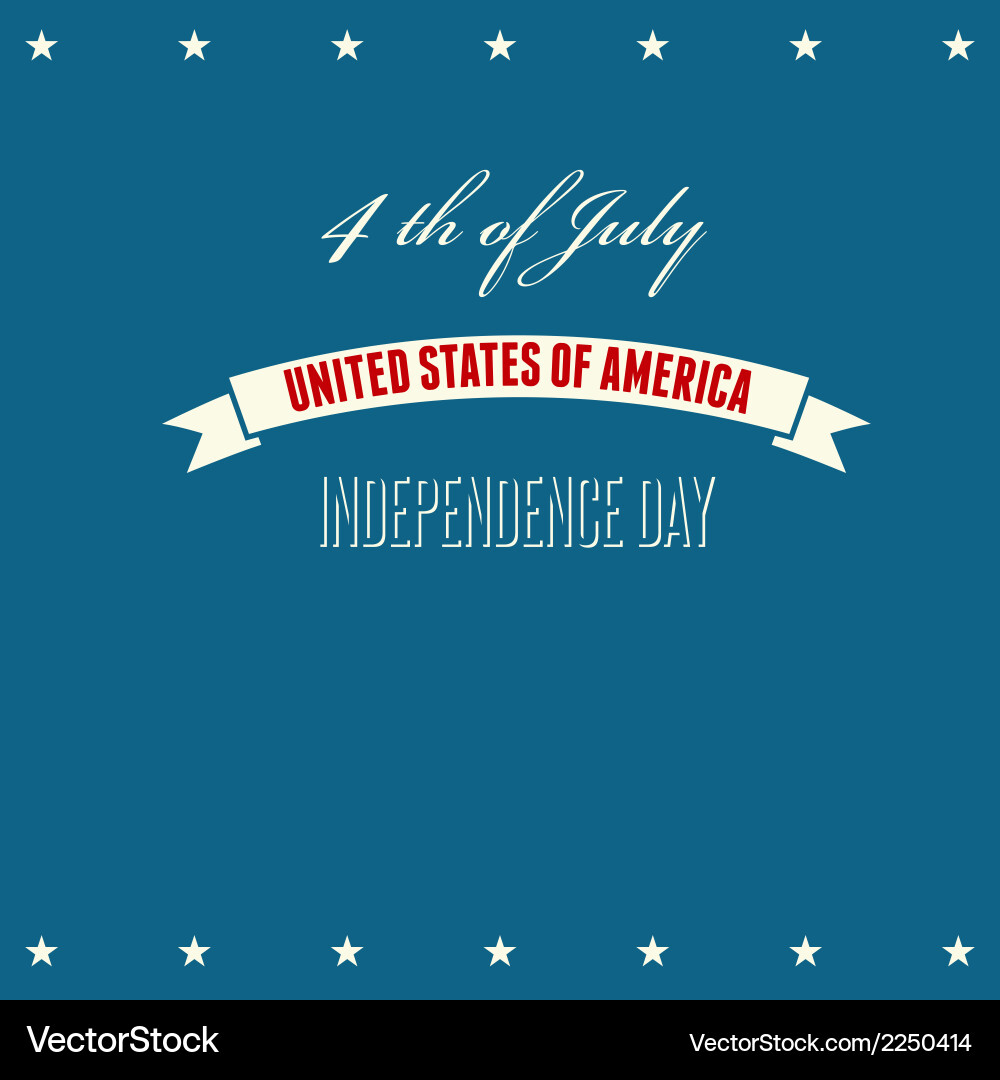American independence day patriotic background Vector Image