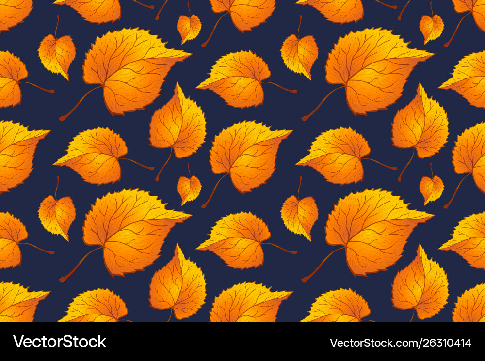 Background sheet seamless autumn pattern Background sheet seamless autumn pattern vector image