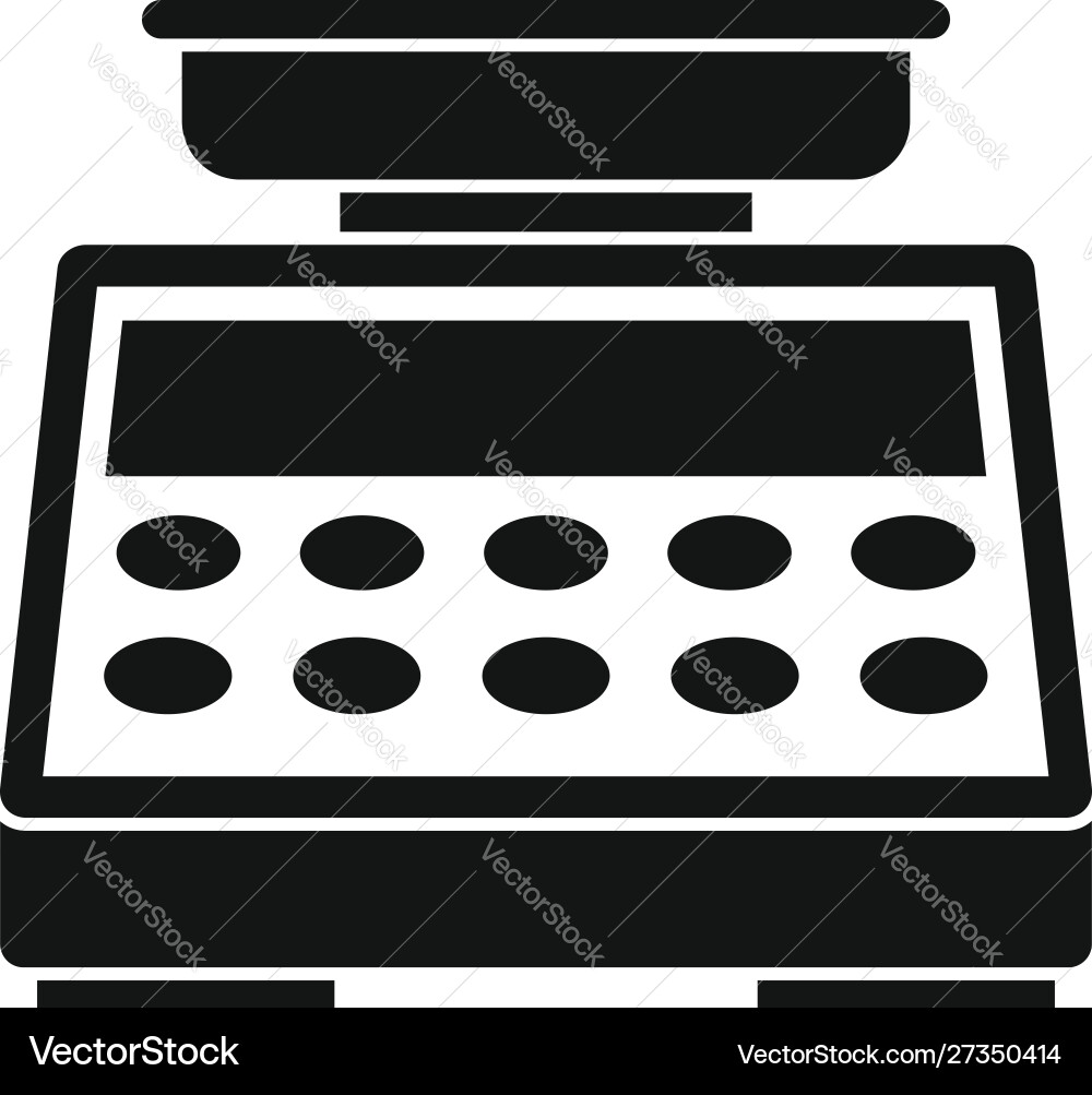 Digital button scales icon simple style Digital button scales icon simple style Vector Image