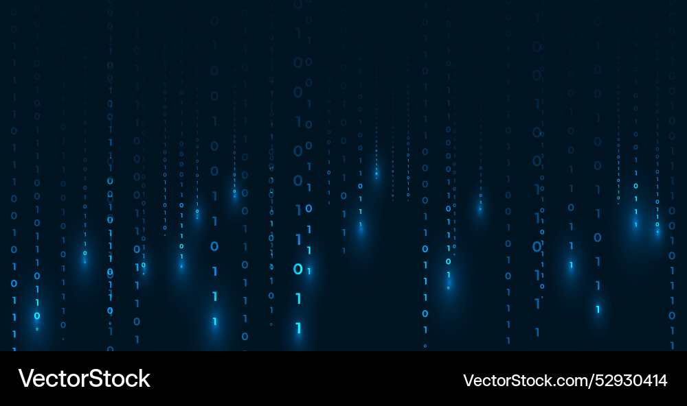 Futuristic binary code cyberspace wallpaper Futuristic binary code cyberspace wallpaper vector image
