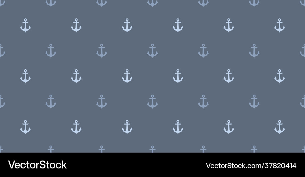 Grey anchor seamless repeat pattern background Grey anchor seamless repeat pattern background Vector Image