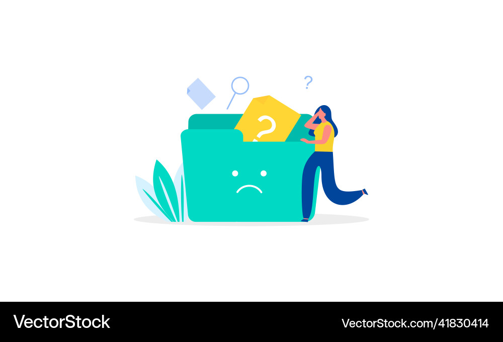 No data empty concept vector image