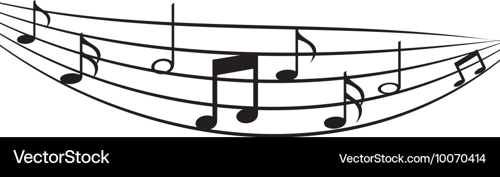 Notes music sheet pattern icon Vector Image