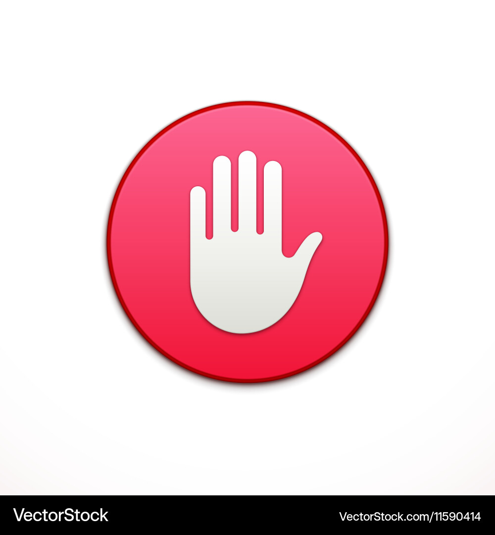 Privacy app icon application button vector image