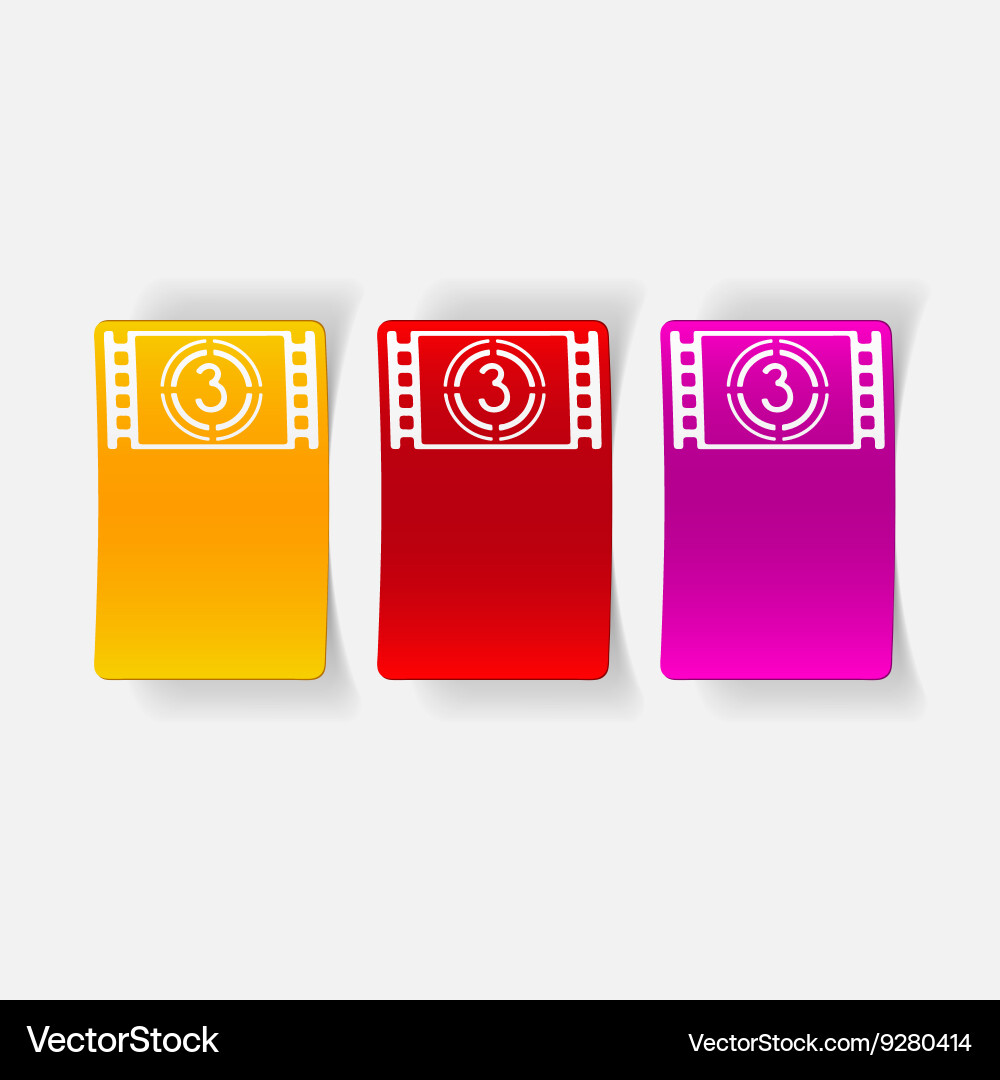 Realistic design element countdown vector image