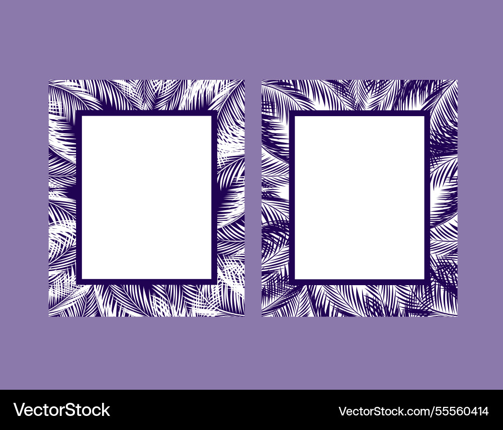 Rectangular frames variation for greetings card Vector Image