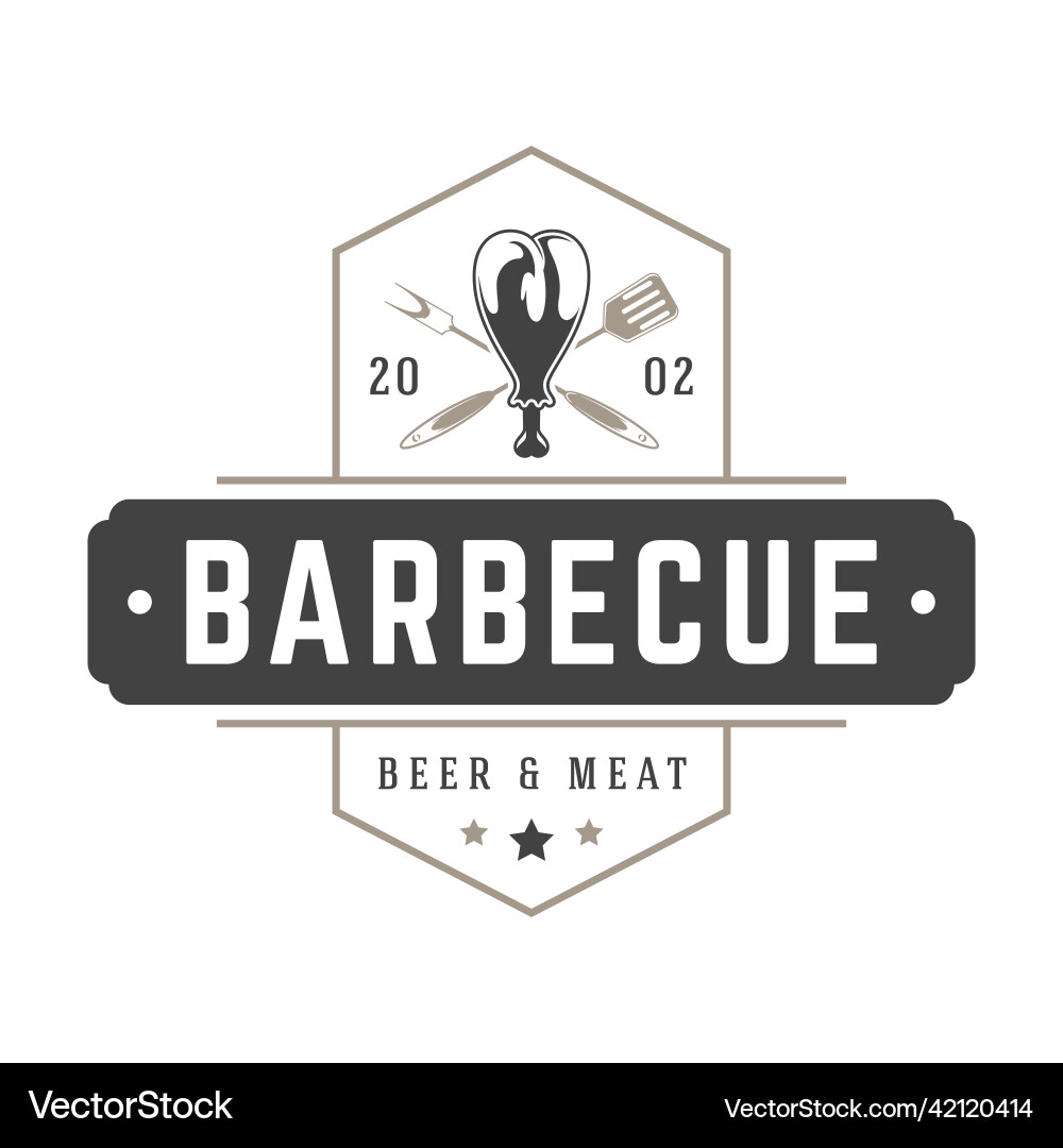 Restaurant logo template object Restaurant logo template object Vector Image