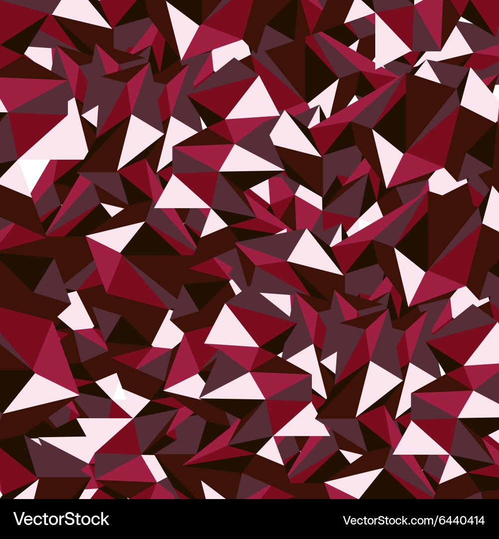 Ruby Red Polygon Pattern vector image