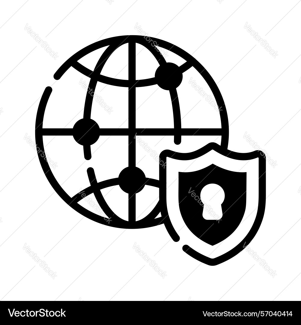 Secure web vector image