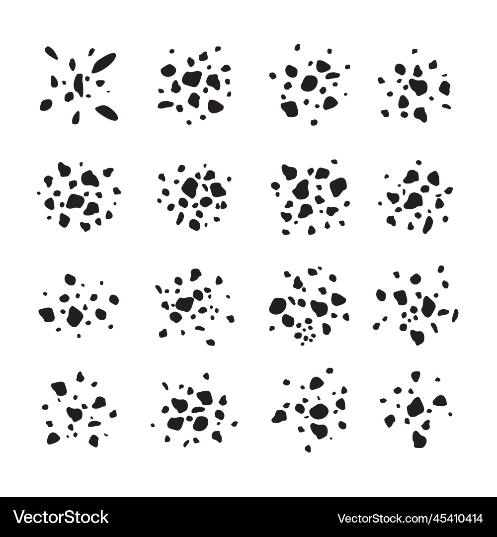 Set of round blob isolated for decoration Set of round blob isolated for decoration vector image