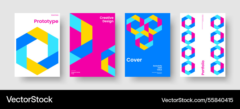 Abstract brochure template modern flyer layout Abstract brochure template modern flyer layout vector image