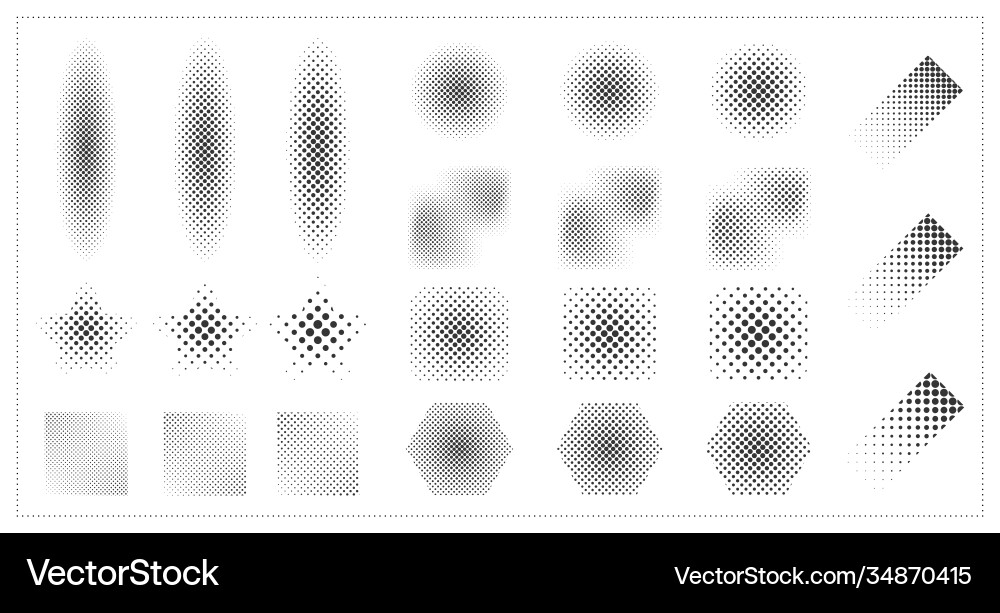 Abstract halftone geometric element design Abstract halftone geometric element design vector image