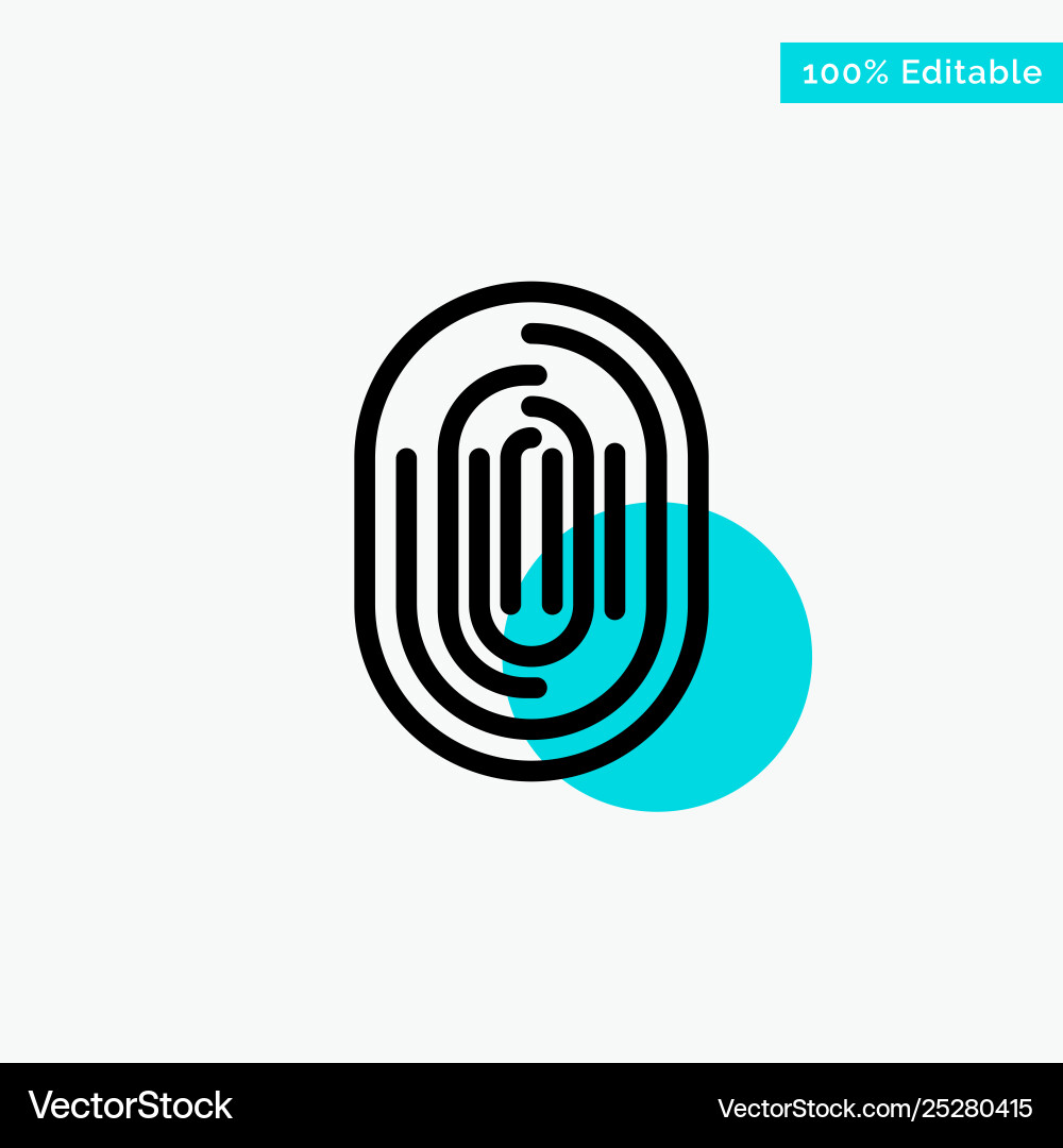 Fingerprint identity recognition scan scanner Vector Image