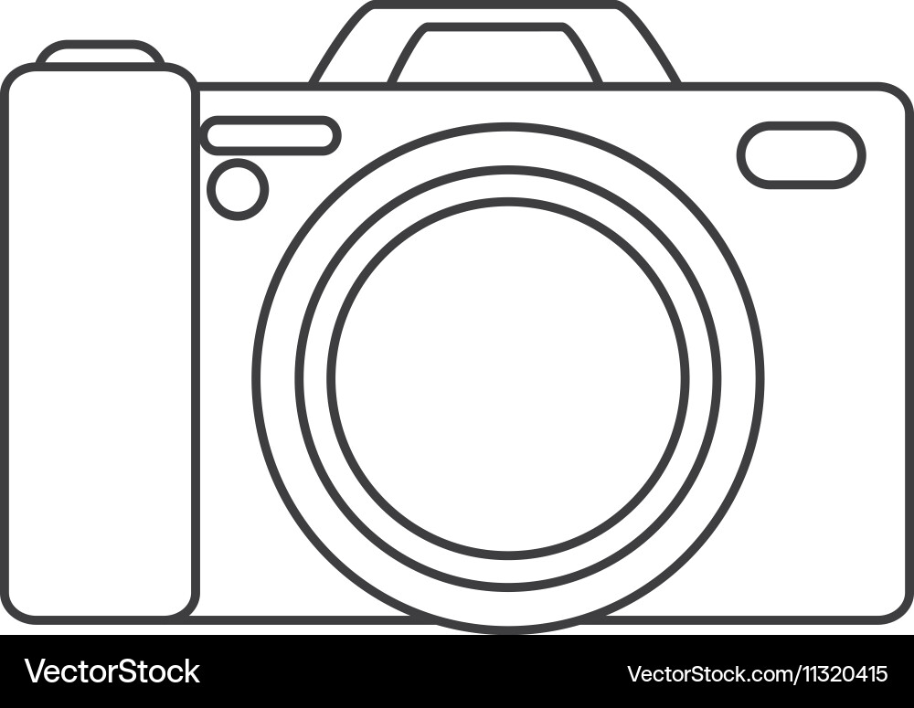Isolated camera device design vector image