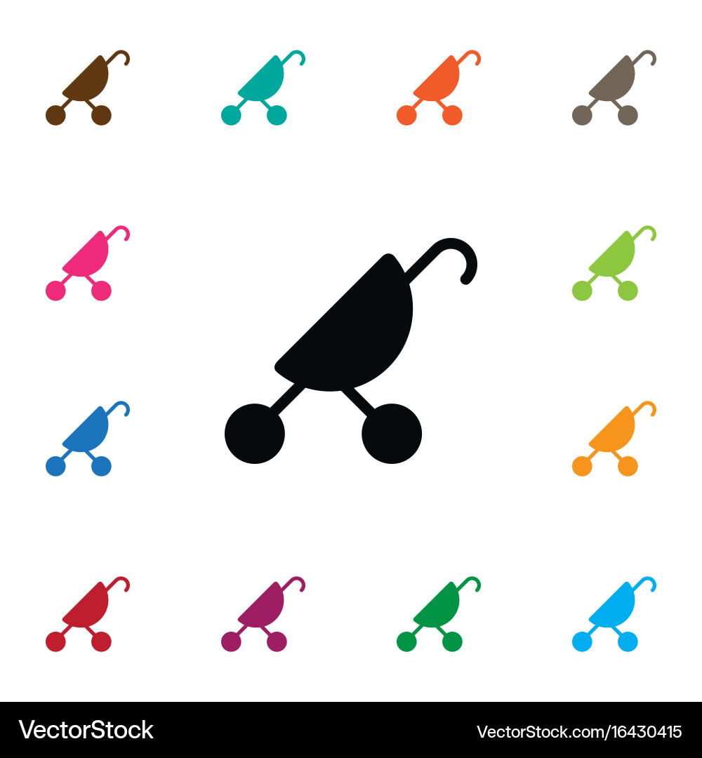 Isolated trolley icon cradle element can Vector Image