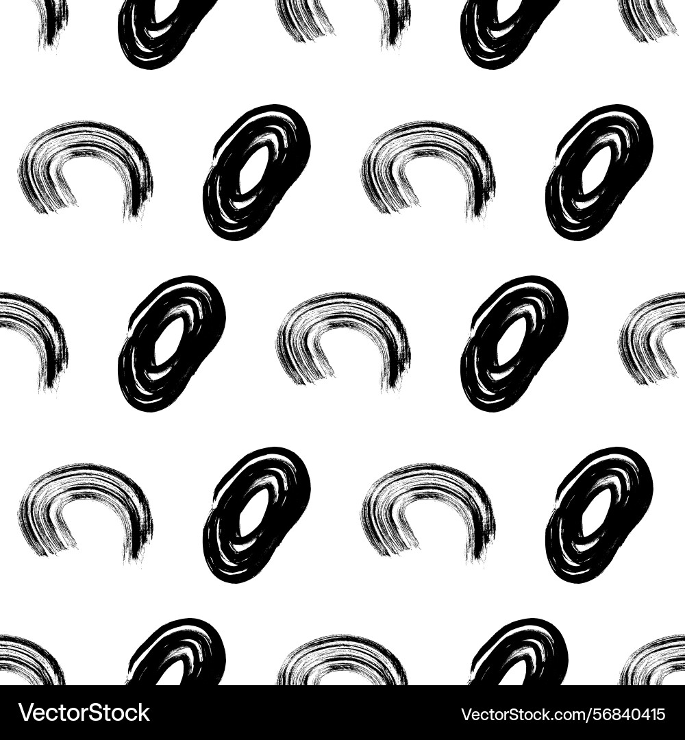 Seamless pattern with sketch circles shape Seamless pattern with sketch circles shape vector image