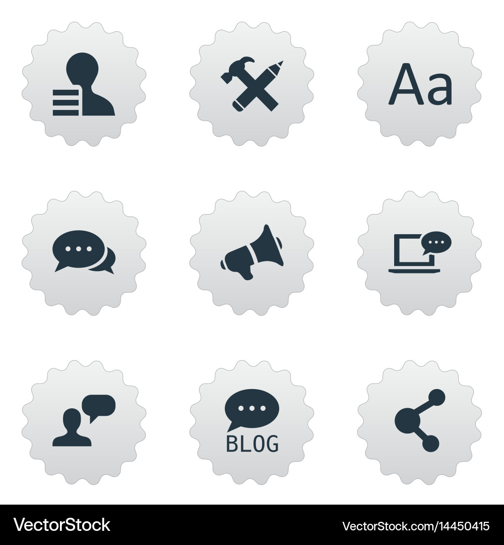 Set of simple user icons Vector Image