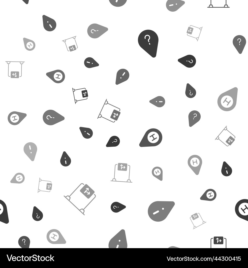 Set unknown route point location with exclamation Set unknown route point location with exclamation Vector Image