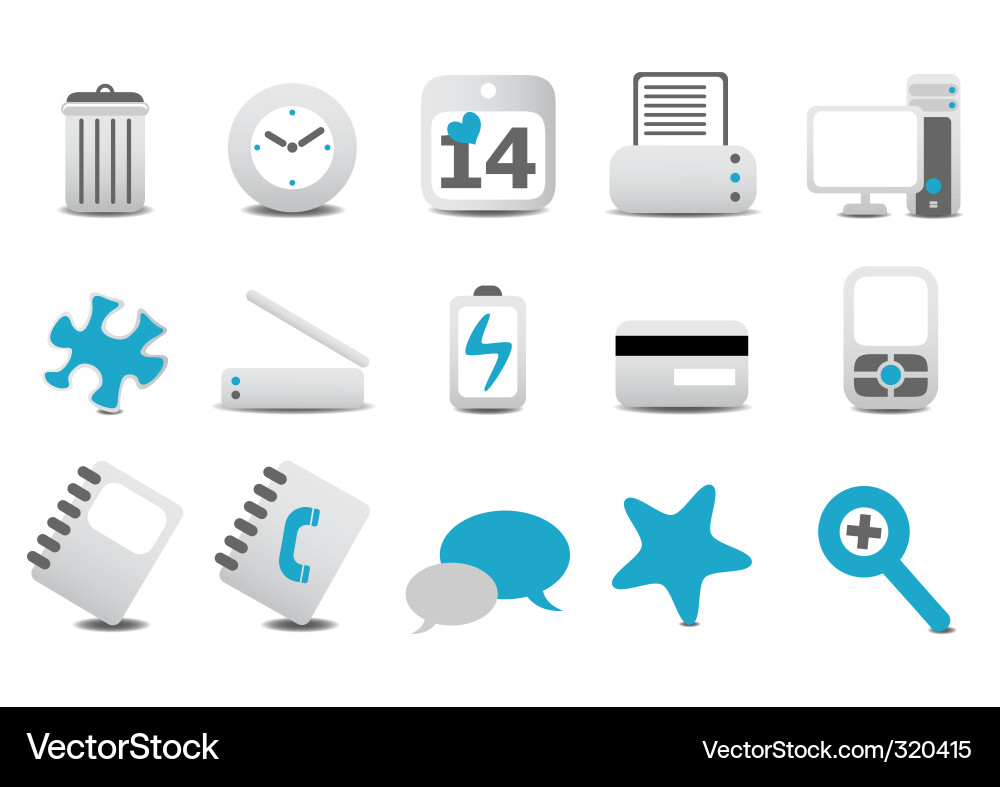 Web icons Vector Image
