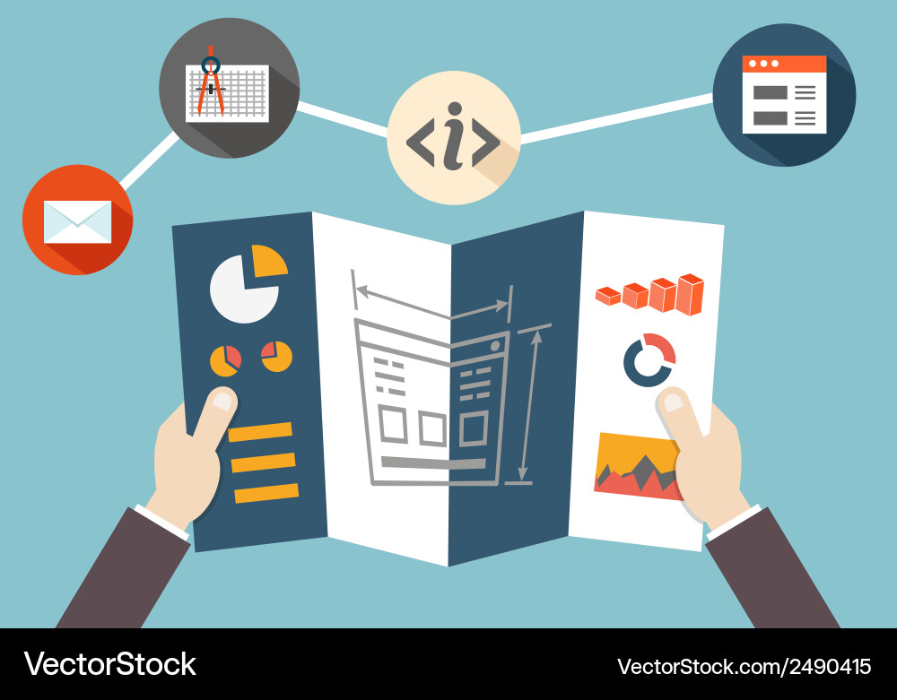 Website Architecture & Navigation vector image
