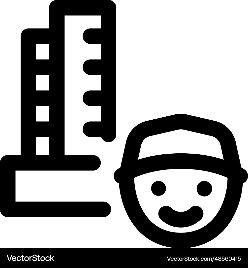 Worker coordinating in building construction Vector Image