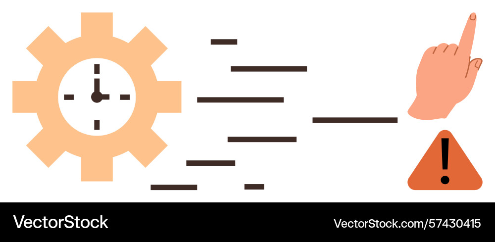 Workflow optimization with timeliness action Workflow optimization with timeliness action vector image