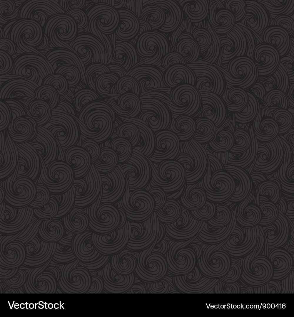 Abstract Curly Waves Background vector image