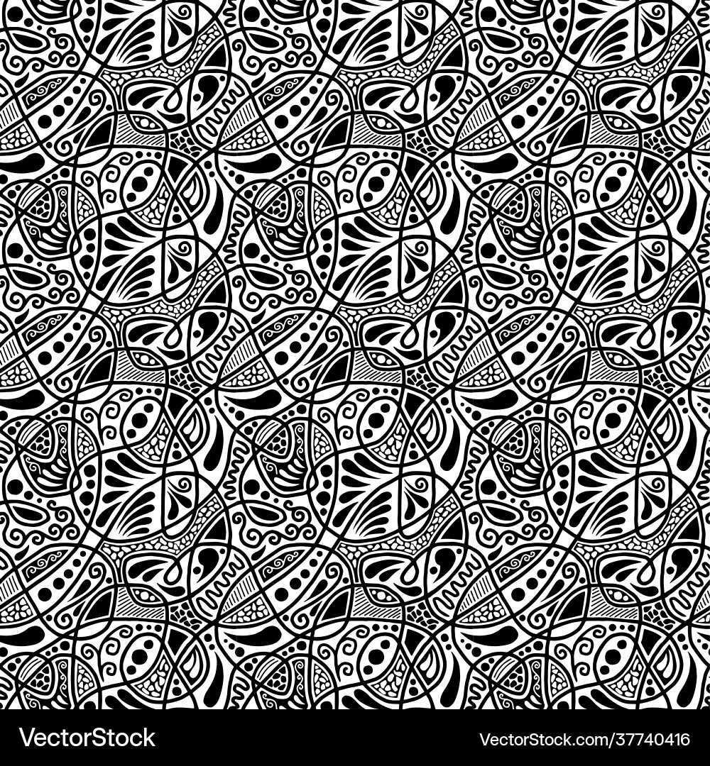 Abstract patterns seamless doodle sketch Abstract patterns seamless doodle sketch vector image