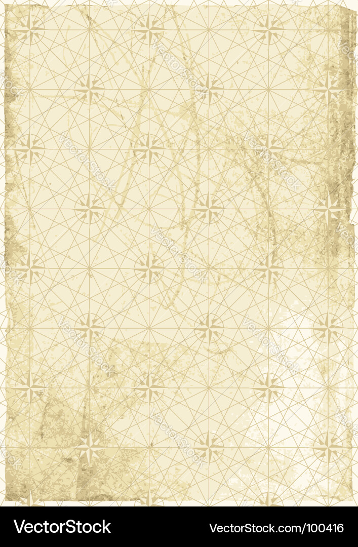 Antique Map Scroll Background Vector Image