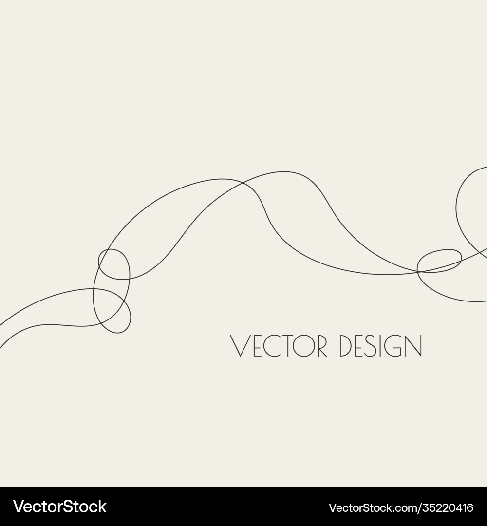 Fluid Curve Abstract Lines vector image