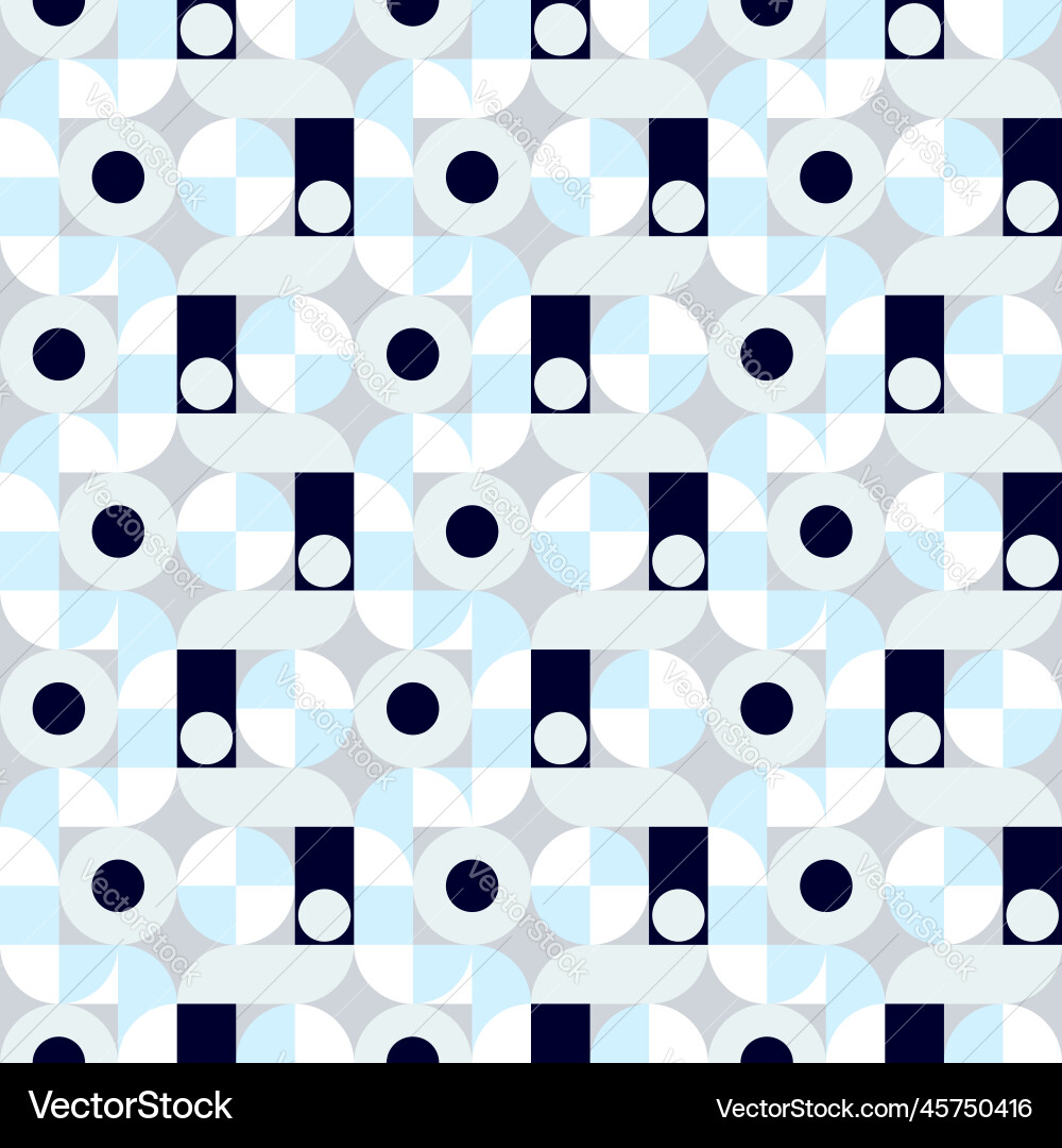 Geometric pattern with circles and checks Geometric pattern with circles and checks vector image