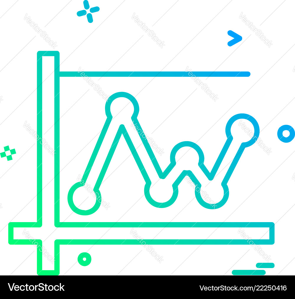 Graph icon design Vector Image
