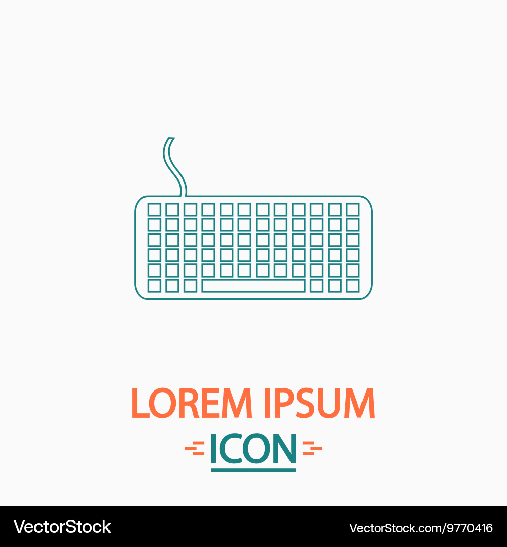 Keyboard computer symbol Keyboard computer symbol Vector Image