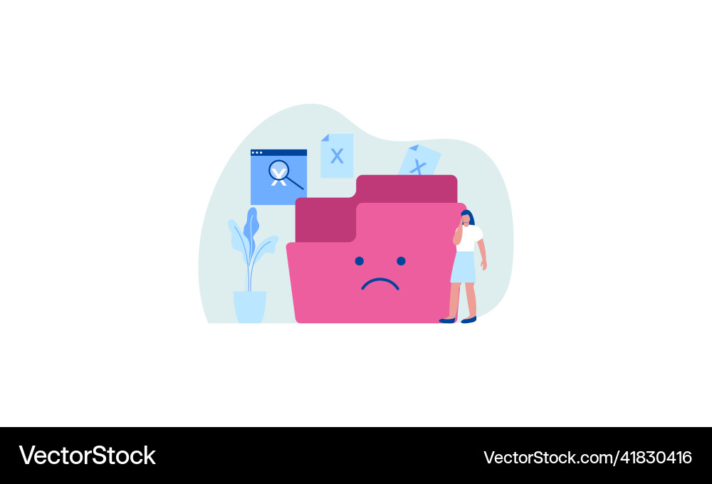 No data empty concept No data empty concept Vector Image