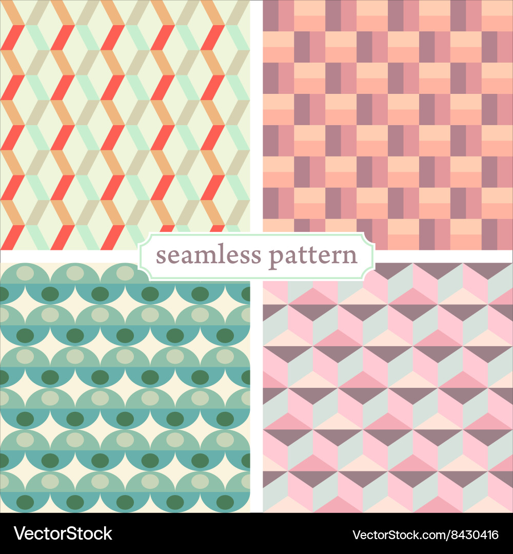Seamless pattern set1 vector image