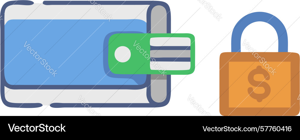 Secure online earnings icon design generative ai Vector Image