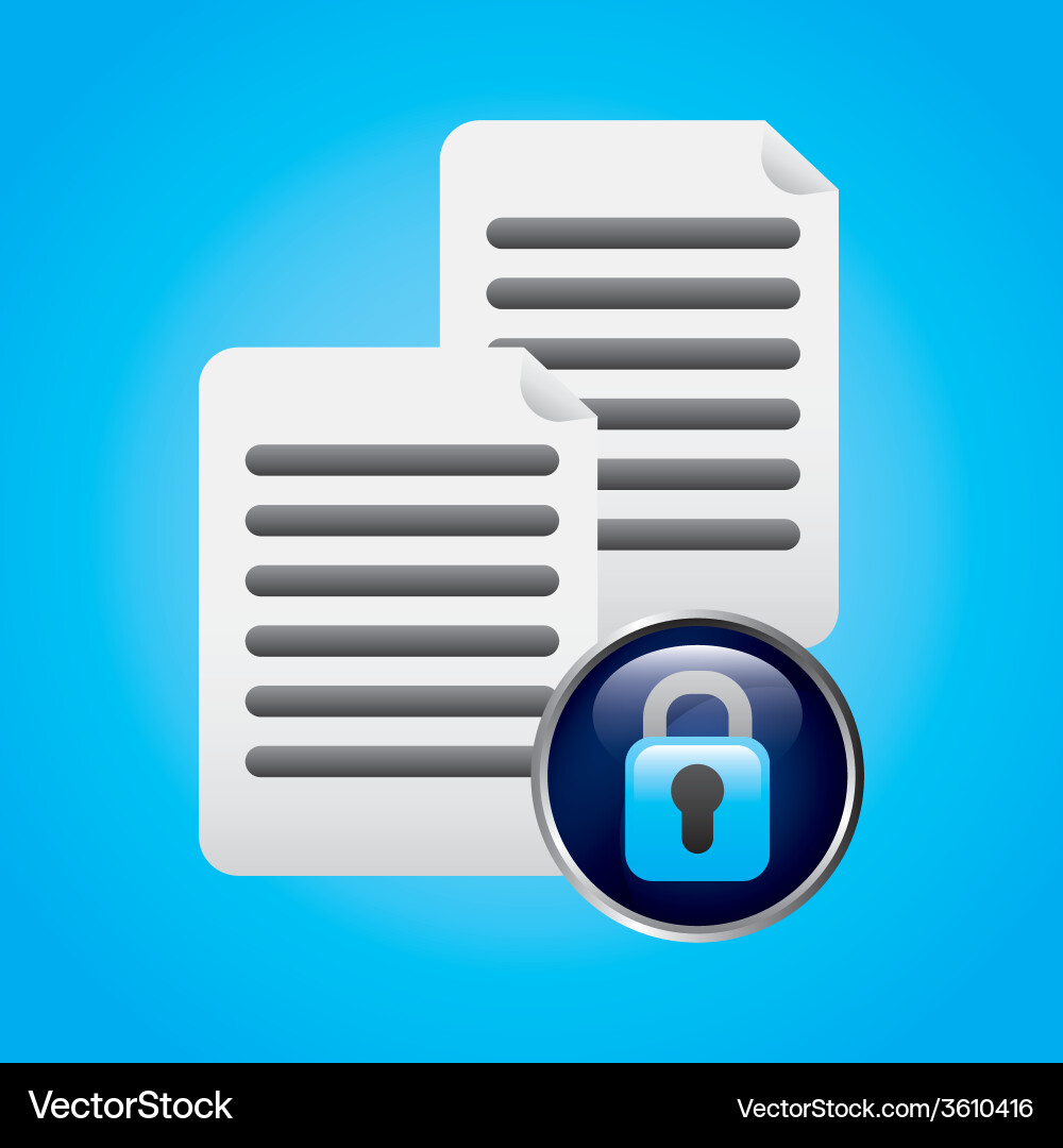 Security data Vector Image
