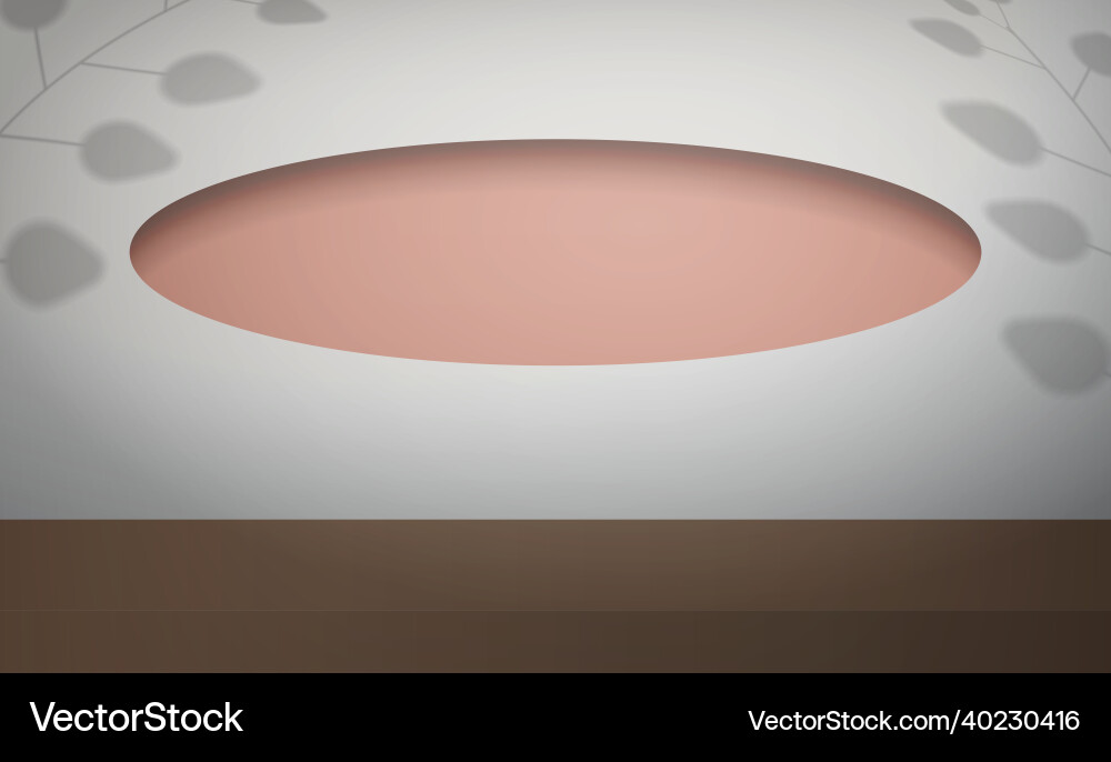 White studio room with empty shelf light space White studio room with empty shelf light space vector image