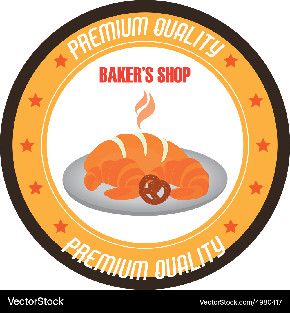 Abstract bakery object on a white background Vector Image