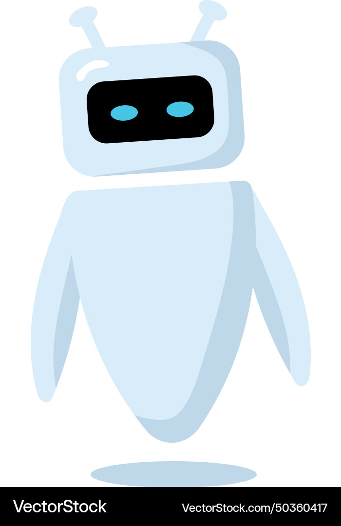 Advanced robotics android vector image
