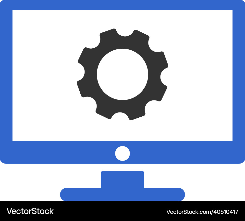 Browser setting icon design Browser setting icon design vector image